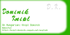 dominik knipl business card